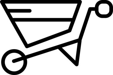 Sandalye. Web simgesi basit illüstrasyon