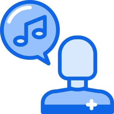 Müzik. Web simgesi basit illüstrasyon