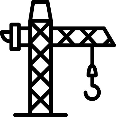 İnşaat. Web simgesi basit illüstrasyon