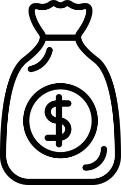 para ve finansal web simgesi, basit vektör illüstrasyonu   