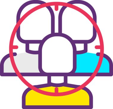 hedef simge, vektör illüstrasyonu