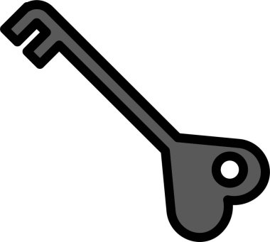 Anahtar. Web simgesi basit illüstrasyon