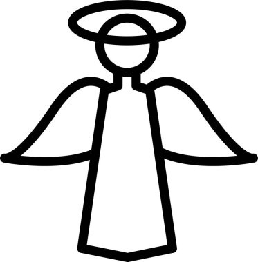 Melek. Web simgesi basit illüstrasyon