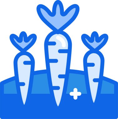 Havuç. Web simgesi basit illüstrasyon