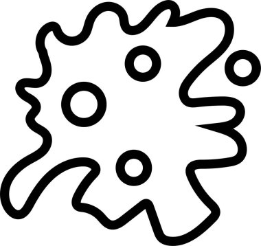 Bakteriler. Web simgesi basit illüstrasyon