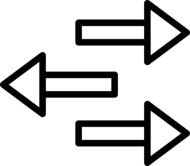 Oklar. Web simgesi basit illüstrasyon