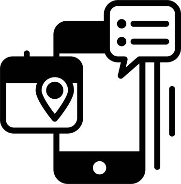 Cep telefonu. Basit resimleme