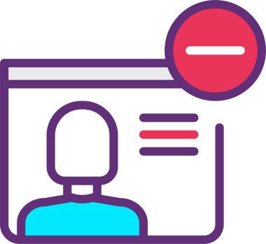 kullanıcı profili simgesi, basit vektör illüstrasyonu 