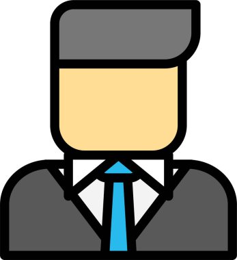 Garson. Web simgesi basit illüstrasyon