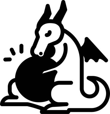 Korkmuş görünen bir tavşanın çizgi film çizimi..