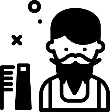 Adamım. Web simgesi basit illüstrasyon