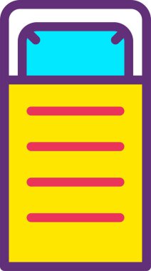 Not defteri. Web simgesi vektör illüstrasyonu