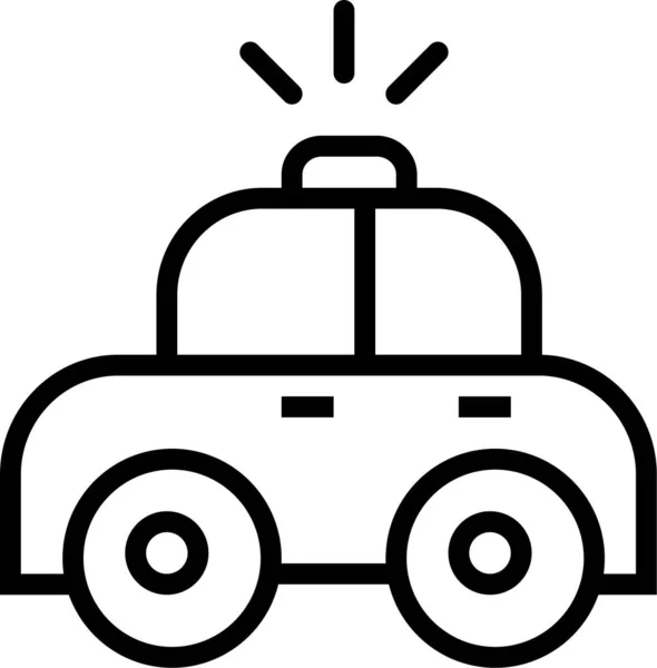 Coche Icono Web Ilustración Simple — Vector de stock