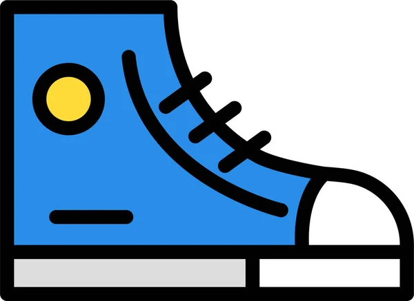 Sapatos Ícone Web Ilustração Simples — Vetor de Stock