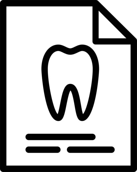 Atención Dental Ilustración Simple — Archivo Imágenes Vectoriales