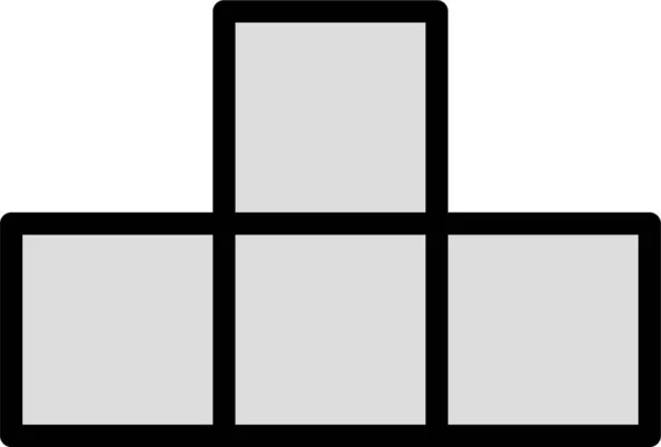 Puzzle Web Icon Semplice Illustrazione Vettoriale Isolata Sfondo Bianco — Vettoriale Stock
