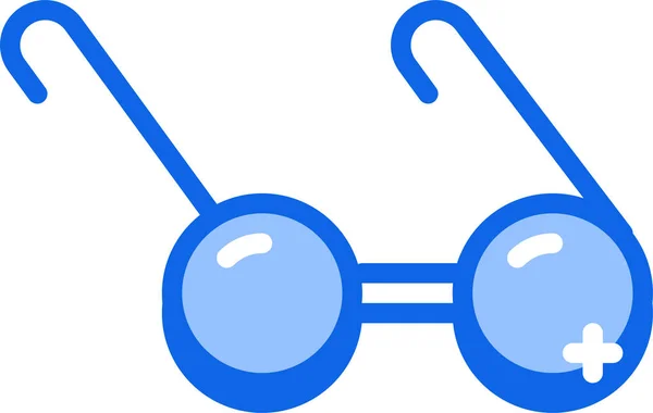 Brille Auf Web Symbol Einfache Illustration — Stockvektor
