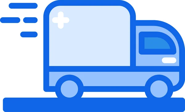 Medical Bus Vector Illustration — Stock Vector