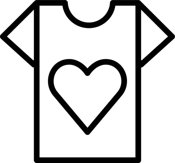 Camisa Web Ícone Ilustração Vetorial Simples —  Vetores de Stock