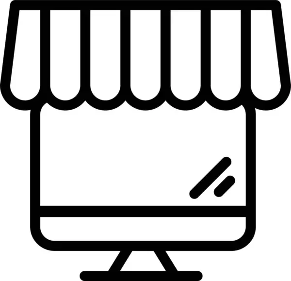 Winkel Web Icoon Vector Illustratie — Stockvector