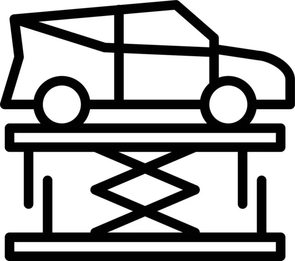 Coche Icono Web Ilustración Simple — Vector de stock