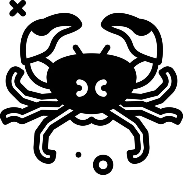 Krake Web Symbol Einfache Illustration — Stockvektor