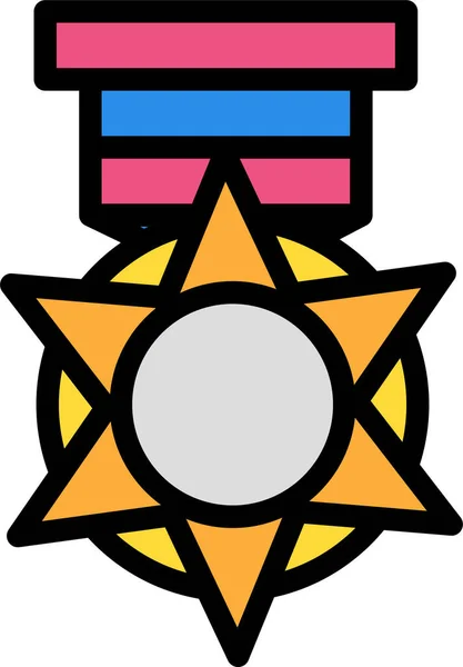 Médaille Icône Web Design Simple — Image vectorielle