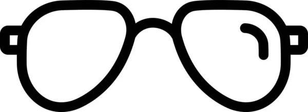 Icono Gafas Sobre Fondo Blanco — Vector de stock