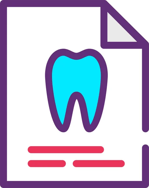 Tandheelkundige Pictogram Vector Illustratie — Stockvector