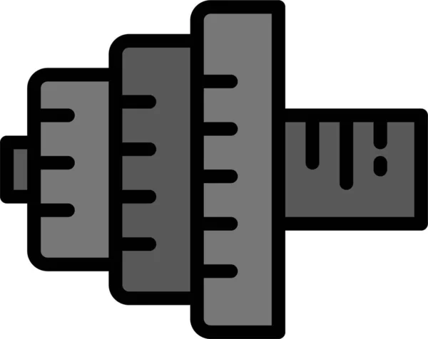 Ícone Web Dumbbell Ilustração Vetorial Simples — Vetor de Stock