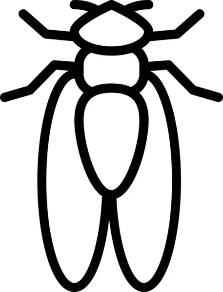 Insecto Ícone Web Ilustração Simples — Vetor de Stock