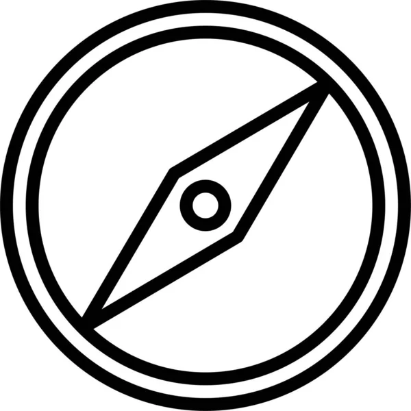 Kompass Web Symbol Einfache Vektorillustration — Stockvektor