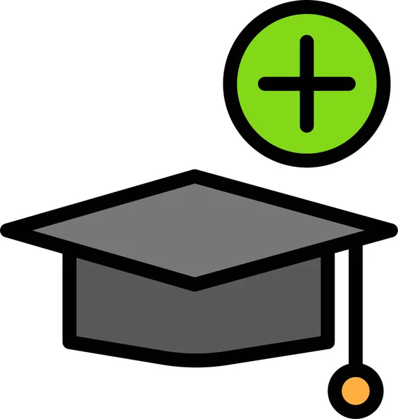 Graduation Cap Web Icon — Stock Vector