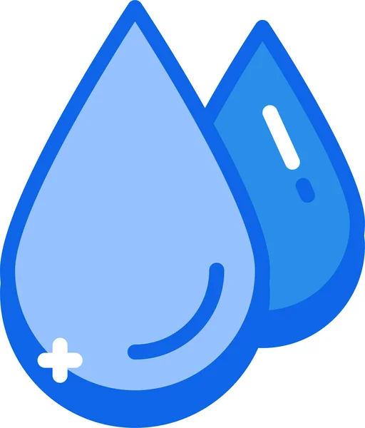 Gota Agua Ilustración Simple — Archivo Imágenes Vectoriales