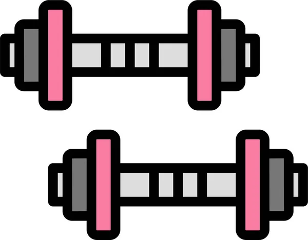 Dumbbell Web图标 简单的矢量说明 — 图库矢量图片