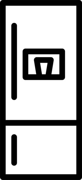 Kühlschrank Web Ikone Einfaches Design — Stockvektor
