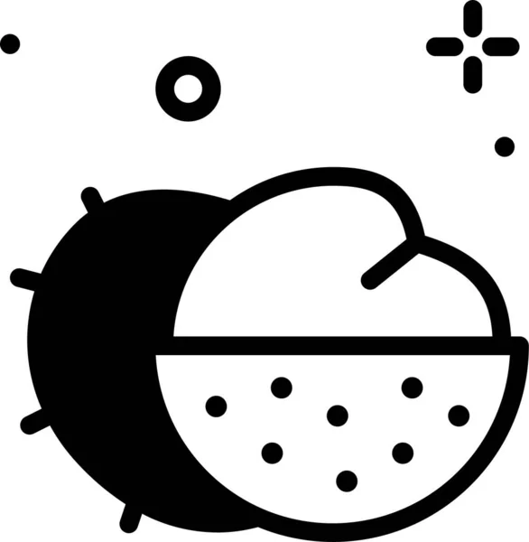 Litschi Web Symbol Einfache Illustration — Stockvektor