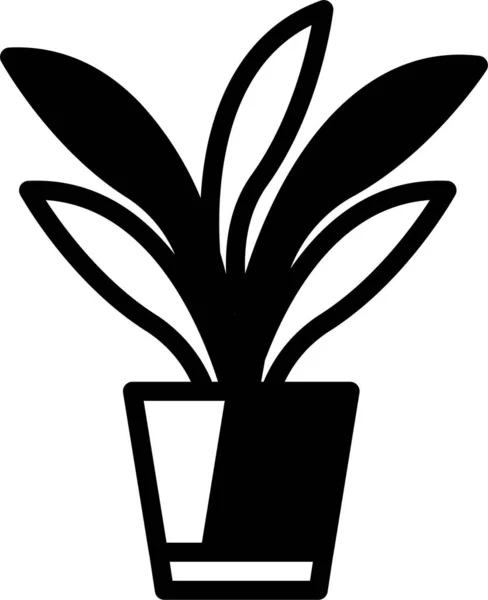Plante Icône Web Design Simple — Image vectorielle