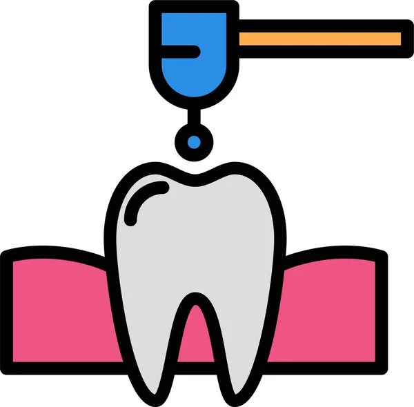 Nić Dentystyczna Prosta Ilustracja — Wektor stockowy