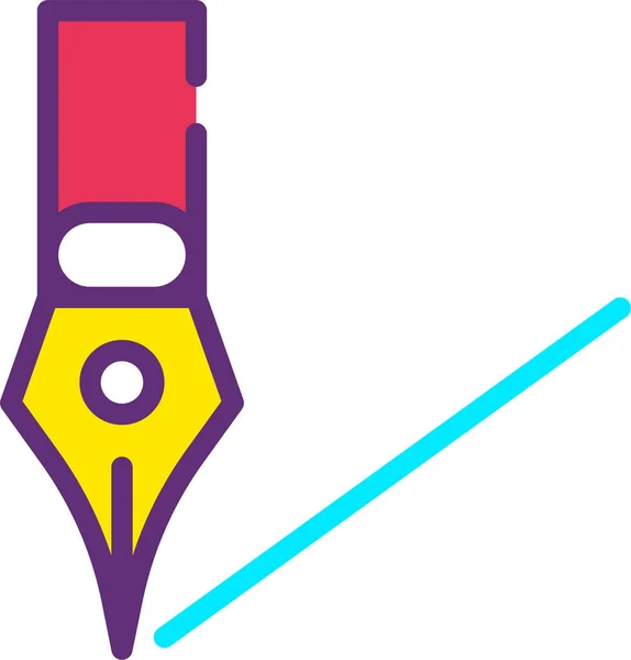 Pencil Web Icon Simple Design — Stock Vector