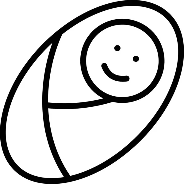Χαριτωμένο Πρόσωπο Emoticon Απλός Σχεδιασμός — Διανυσματικό Αρχείο
