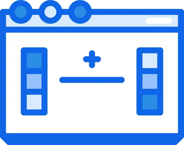 Ikona Vektoru Lékařské Zdravotní Péče Styl Dvoubarevný Plochý Symbol Modré — Stockový vektor