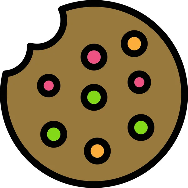 Cookie Web Symbol Einfache Illustration — Stockvektor