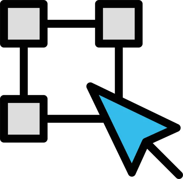 Delen Van Netwerken Eenvoudige Illustratie — Stockvector