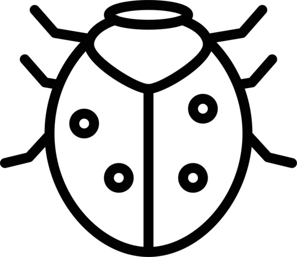 Bug Icône Web Illustration Simple — Image vectorielle