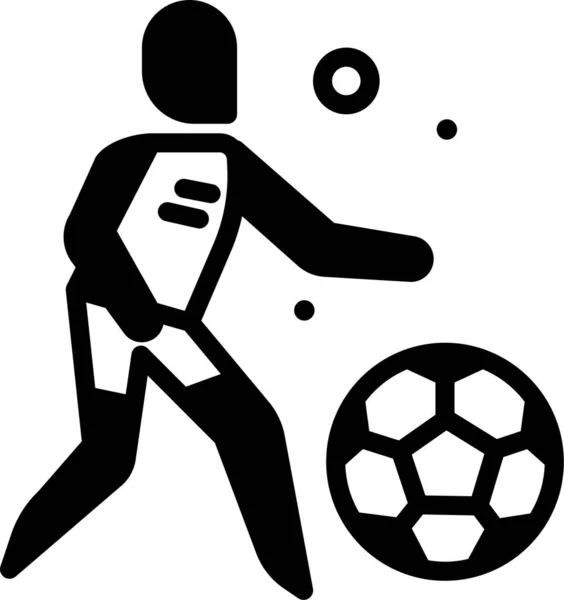 Fußballspieler Vektorillustration — Stockvektor