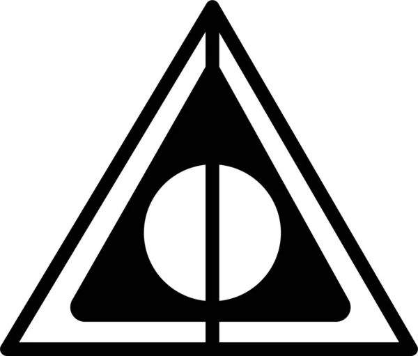 Warnzeichen Symbol Vektor Illustration — Stockvektor