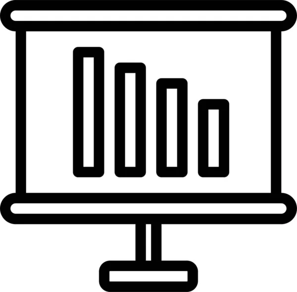 Analytik Web Symbol Einfache Illustration — Stockvektor