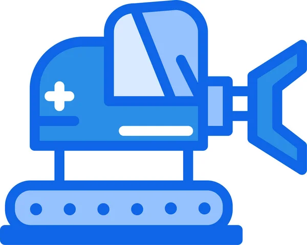 Escavadora Ícone Web Ilustração Simples — Vetor de Stock