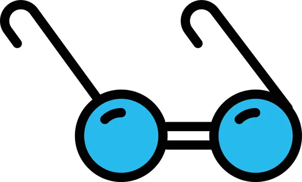 Brille Auf Web Symbol Einfache Illustration — Stockvektor